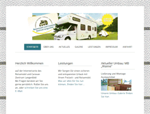 Tablet Screenshot of caravan-langenfeld.de